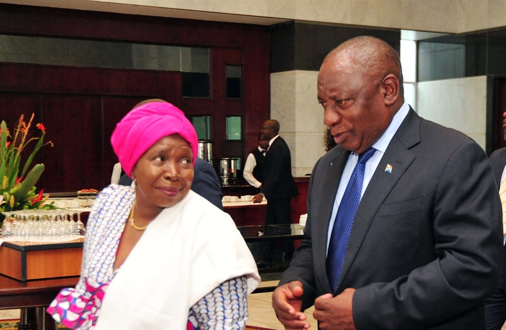 President Cyril Ramaphosa and Dr Nkosazana Dlamini Zuma. (Photo: GCIS)

