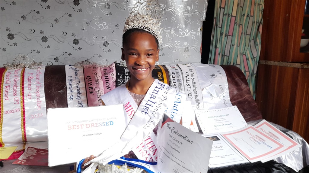 Aphelele Shugu has been competing in beauty pageants since 2021 and has won over 15 competitions. Photo by Lulekwa Mbadamane