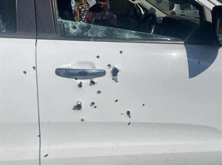 The scene in Ottawa, Verulam where an alleged taxi boss was shot and killed.