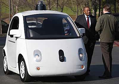 <b>AUTONOMOUS CARS TOLD TO SLOW DOWN:</b> Google, among other companies, have been told to slow down with their development of self-driving cars. <i>Image: AP / Tony Avelar</i>