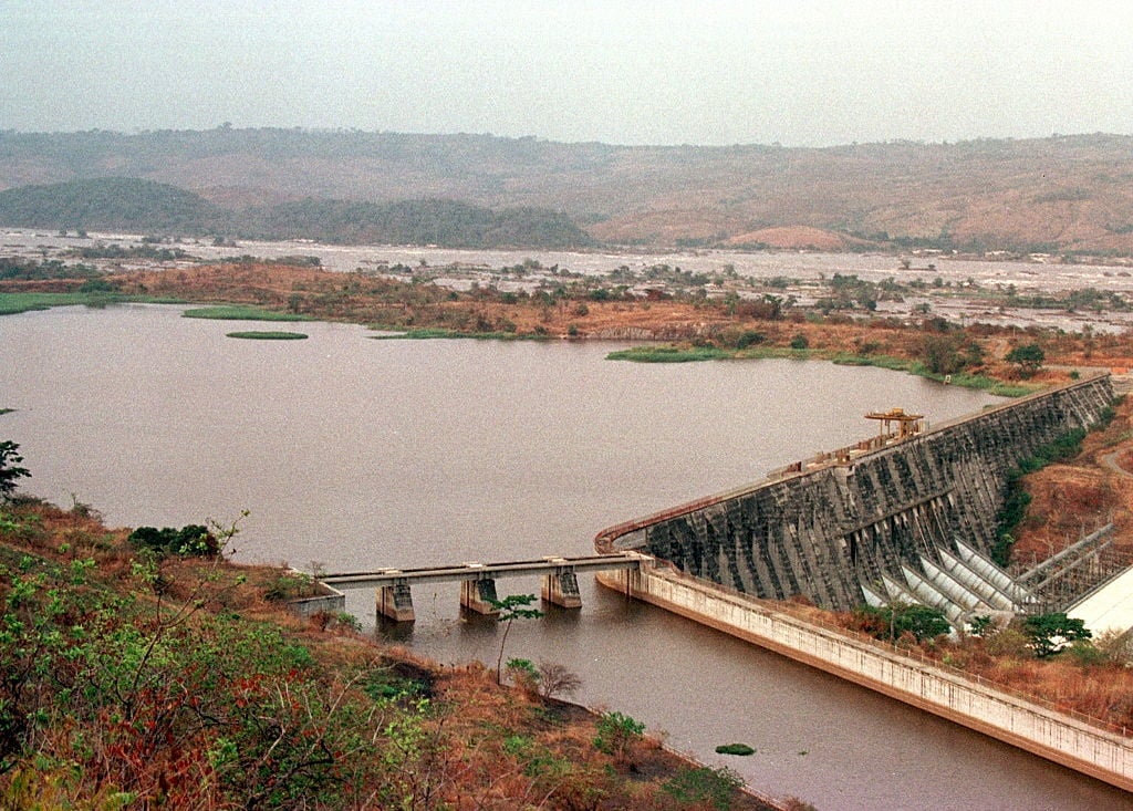 La represa hidroeléctrica de Inga.  Foto de Patrick Robert/Sygma/CORBIS/Sygma vía Getty Images