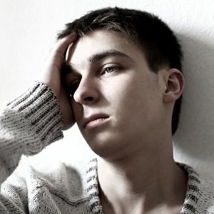 Depressed teenager from Shutterstock
