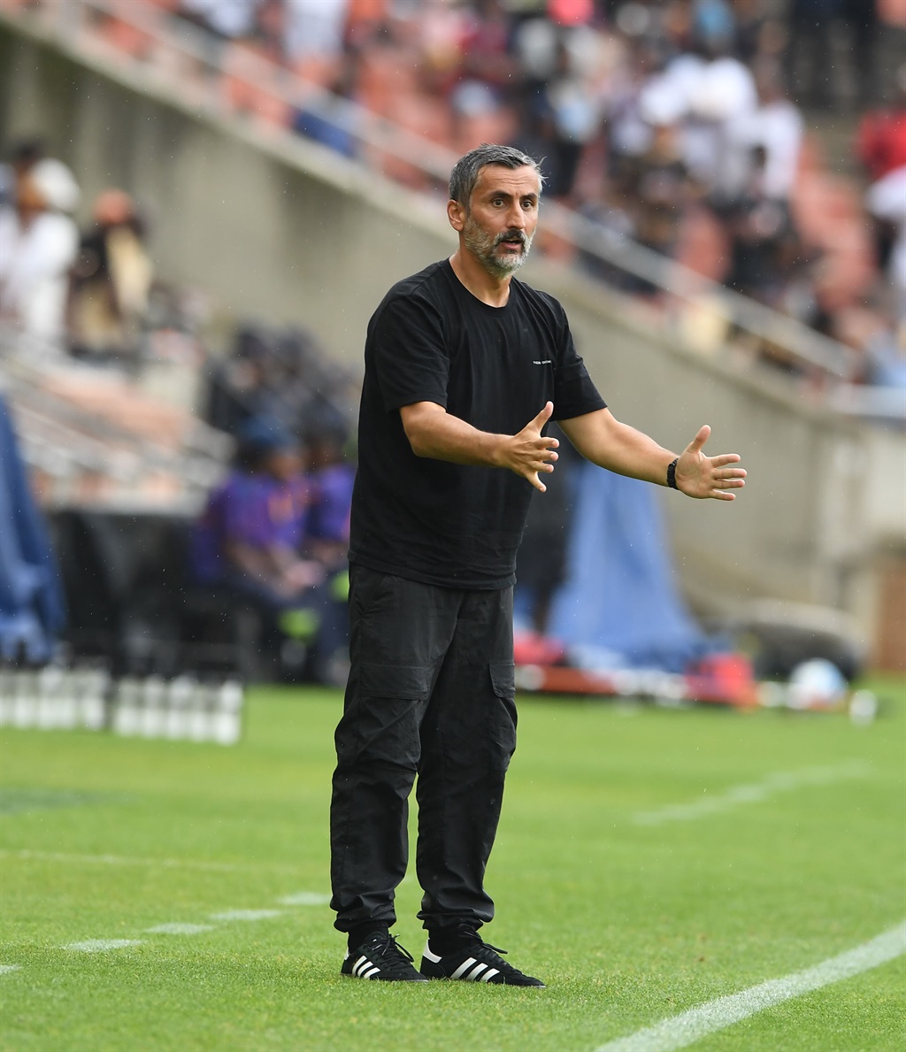 POLOKWANE, SOUTH AFRICA - JANUARY 06: Jose Reveiro coach of Carling All-Star XI during the Carling Knockout match between Stellenbosch FC and Carling Knockout All-Star XI at Peter Mokaba Stadium on January 06, 2024 in Polokwane, South Africa. (Photo by Philip Maeta/Gallo Images)