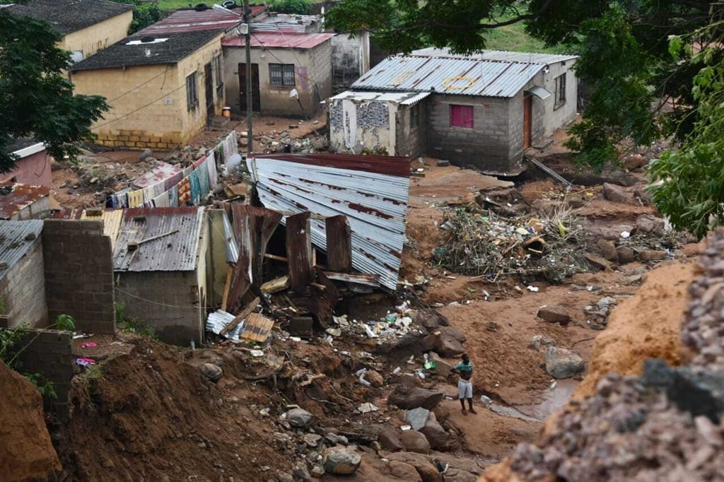 The aftermath of heavy rains and flooding in KZN. 