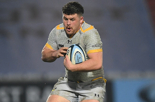 Alfie Barbeary in action for Wasps. 