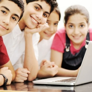 Kids using the internet from Shutterstock