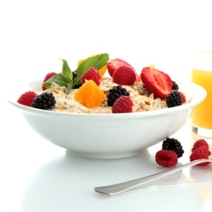 Bowl of oatmeal from Shutterstock