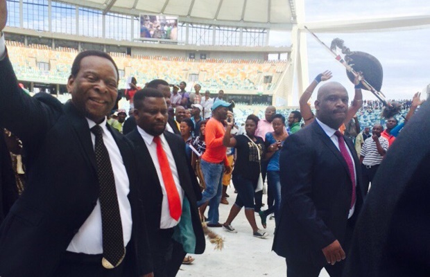 <p>And King Goodwill Zwelithini has left the stadium...</p><p>Scroll down to get all the details of the King's anti-xenophobia imbizo in Durban, as it happened.</p><p>Photo from News24's Amanda Khoza.<br /></p>