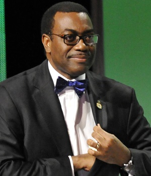 The new president of the African Development Bank Akinwumi Adesina smiles in Abidjan following his election at the AfDB annual meetings. (Sia Kambou, AFP) 