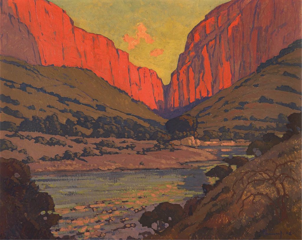 A photo of Red Kloof by Jacobus Hendrik Pierneef.