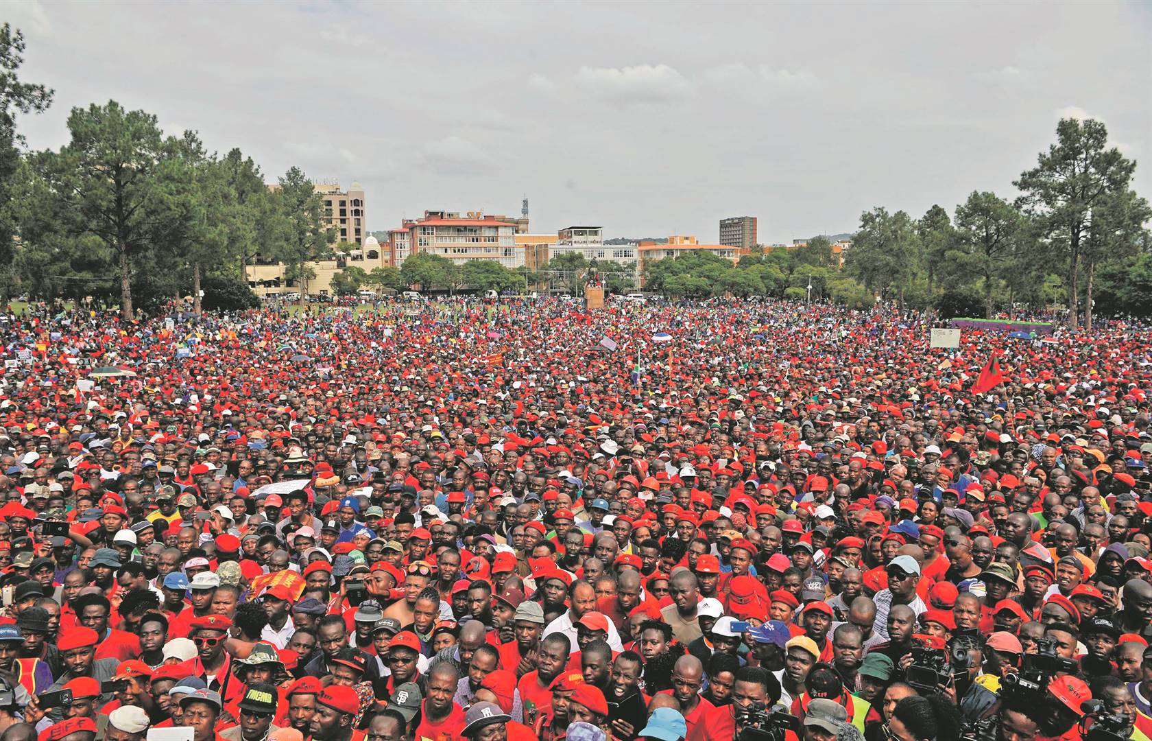 We have been here before In 2017, the EFF led its supporters and members of other political parties on a march to the Union Buildings in Pretoria to demand that then president Jacob Zuma resign. Photo: Tebogo Letsie 