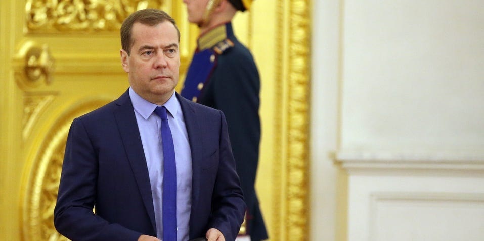 The Deputy Chairman of Russia's Security Council Dmitry Medvedev. (Photo: Mikhail Svetlov/Getty Images)