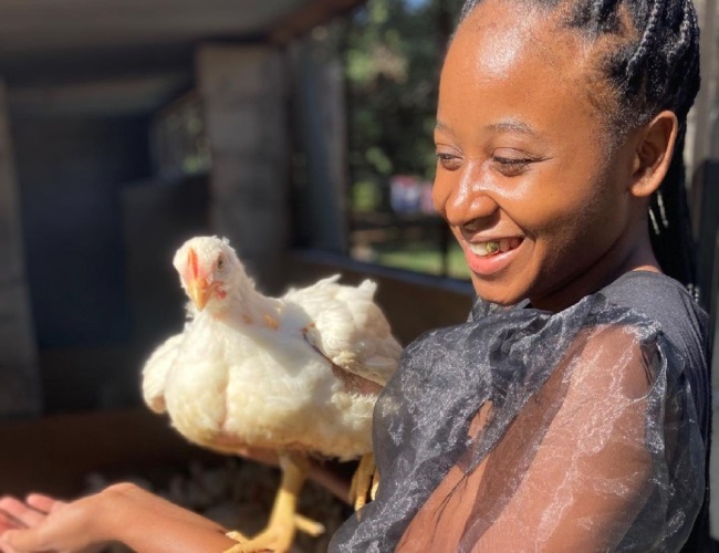 Farmer Sne Ngubane started with 30 chicks and has grown that number to 1 600.