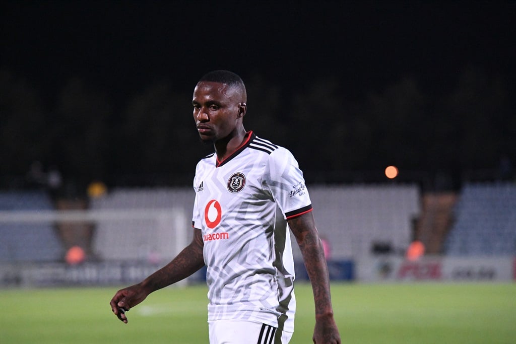 Thembinkosi Lorch during the DStv Premiership match between Swallows FC and Orlando Pirates at Dobsonville Stadium on March 03, 2023 in Johannesburg, South Africa. 