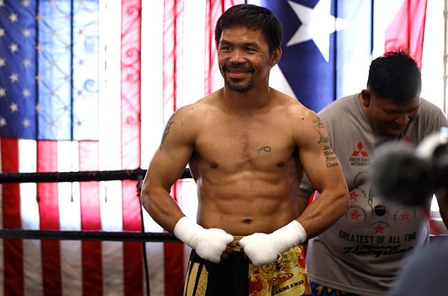 Manny Pacquiao. (Photo by Michael Owens/Getty Images)
