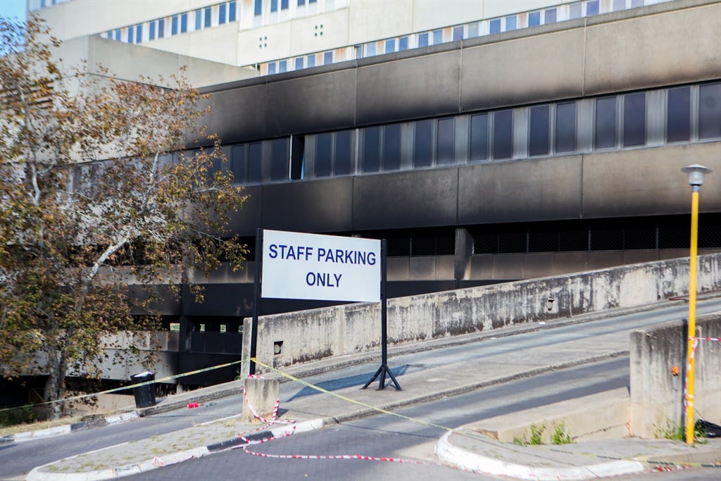 Charlotte Maxeke Hospital in Johannesburg  was closed after a fire broke out in the hospital in April. Photo: Gallo Images 