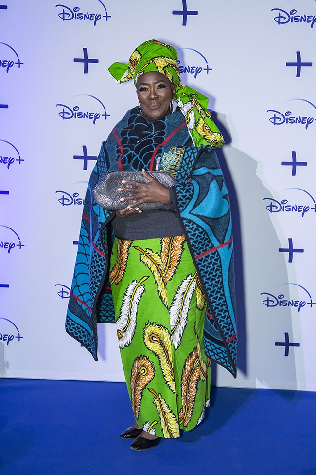 Connie Chiume attends the Disney+ launch.
