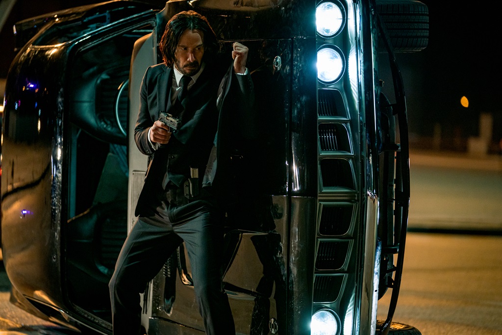 Keanu Reeves as John Wick in John Wick 4.