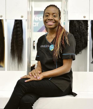 Tatenda Sibanda is a senior hair stylist who has worked on numerous local and international TV show. Picture: Elizabeth Sejake/City Press