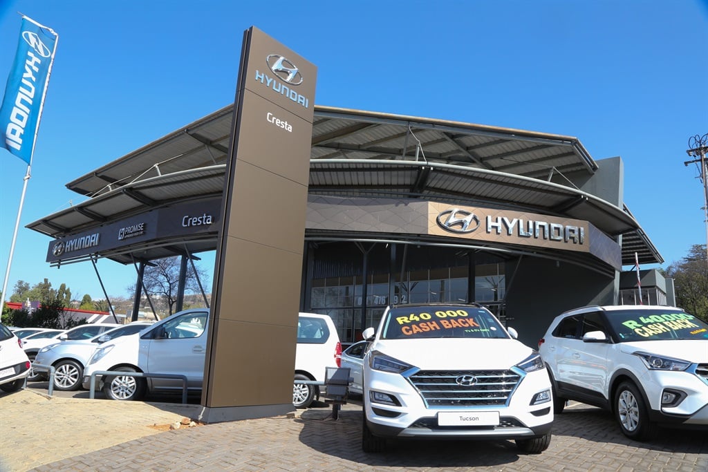 A general view of Hyundai Car Dealership in Johannesburg.