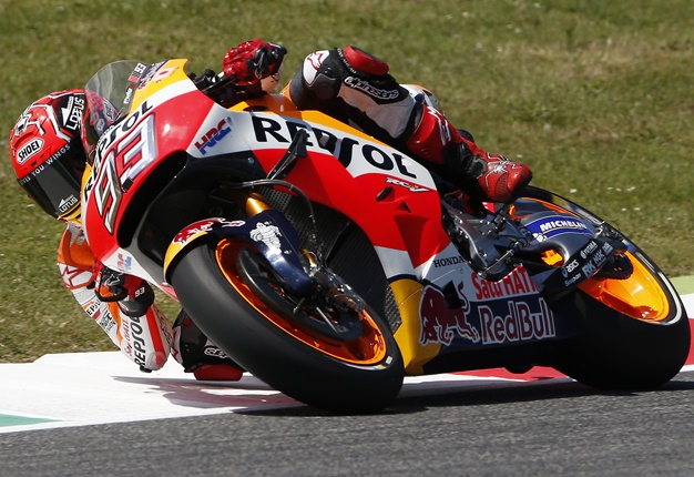 <B>STAYING PUT:</B> Honda rider Marc Marquez extended his contract with Honda HRC. <I>Image: AP / Antonio Calanni</I>