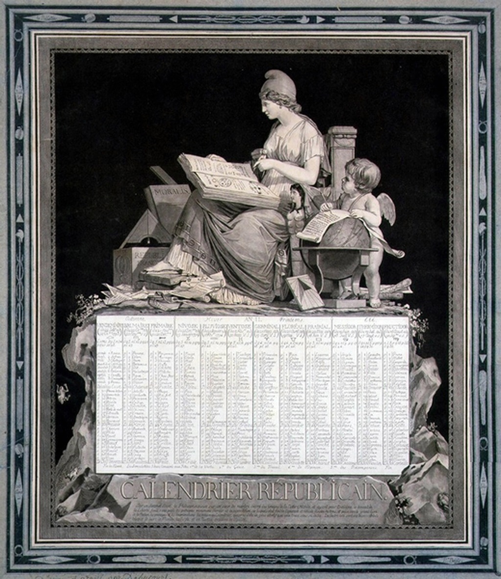  French Republican Calendar for 1794 (Year III). N