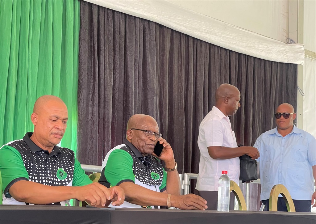 MK Party founder and former president Jacob Zuma at the MK Party rally in Mkhondo, Mpumalanga.