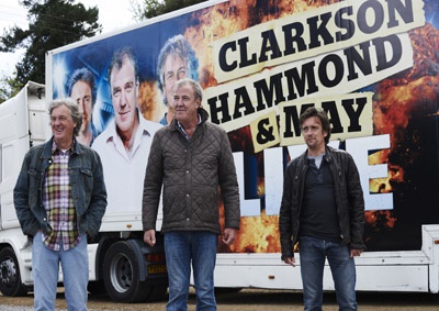 <b>HIT MOTORING TRIO FOR SA:</b> Catch former Top Gear stars Jeremy Clarkson (centre), James May (left) and Richard Hammond in action in Johannesburg later from June 12 - 14 2015. <i>Image: clarksonhammondandmaylive.com</i>