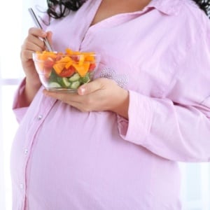 Eating well during pregnancy from Shutterstock