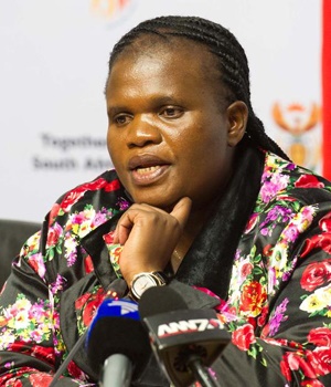 Communications Minister Faith Muthambi