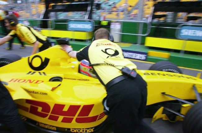 How a struggling Formula 1 team 'gave' DHL its yellow and red | Sport