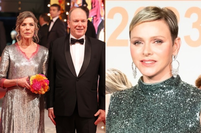 Prince Albert attended Monaco's annual Rose Ball with his sister Princess Caroline (left). Absent was his wife, Her Serene Highness Princess Charlene of Monaco. (PHOTO: Gallo Images/Getty Images/Eric Mathon/Prince Palace)