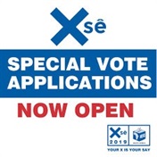 Applications to cast special vote still open