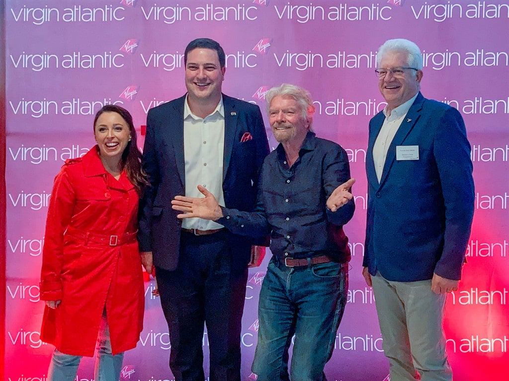 Richard Branson used a visit to Cape Town to announce the return of direct Virgin flights | Businessinsider