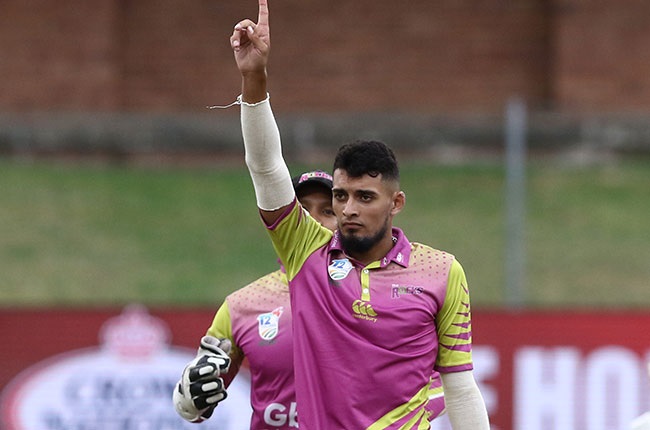 South African bowler Ziyaad Abrahams (Gallo Images)