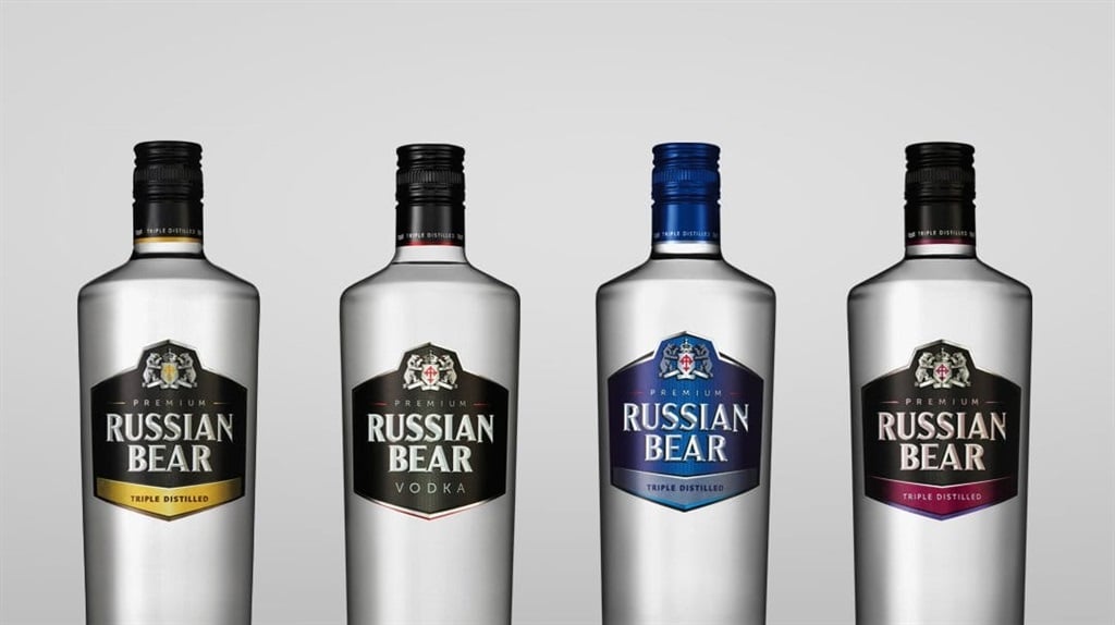 Russian Bear vodka. 
