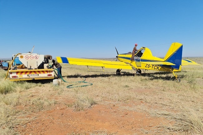 Agri Noord-Kaap onderneem tans verdere geldinsamelings om die spuitvliegtuig in die lug te hou. Foto: Verskaf deur Janine Byleveld