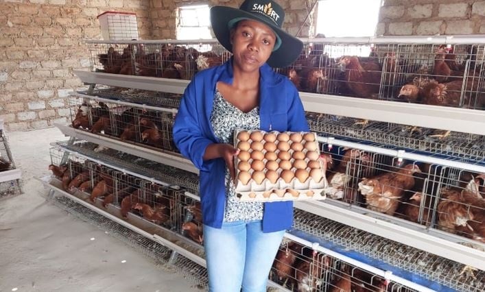 Lebo Mashigo, 32, owns a thriving poultry business. 
