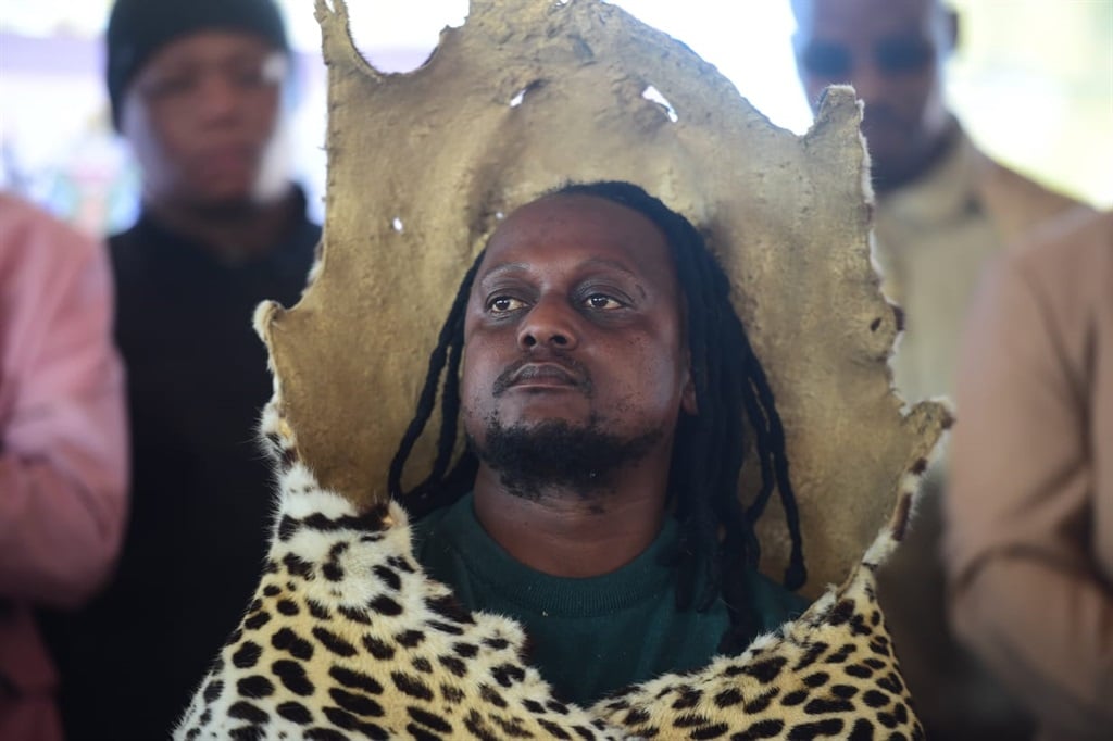 Kgosi Nchaupe III Makapan was coronated to be the chief of the Bakgatla ba Mosetlha on Saturday. Photo by Raymond Morare