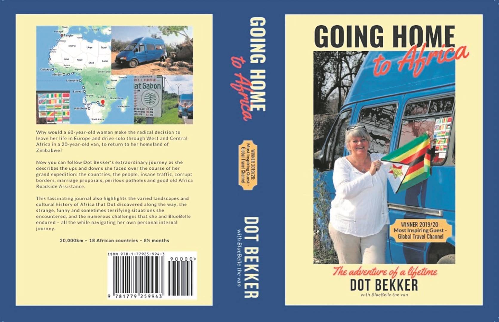 Die omslag van Dot Bekker se boek 'Going Home to Africa'.