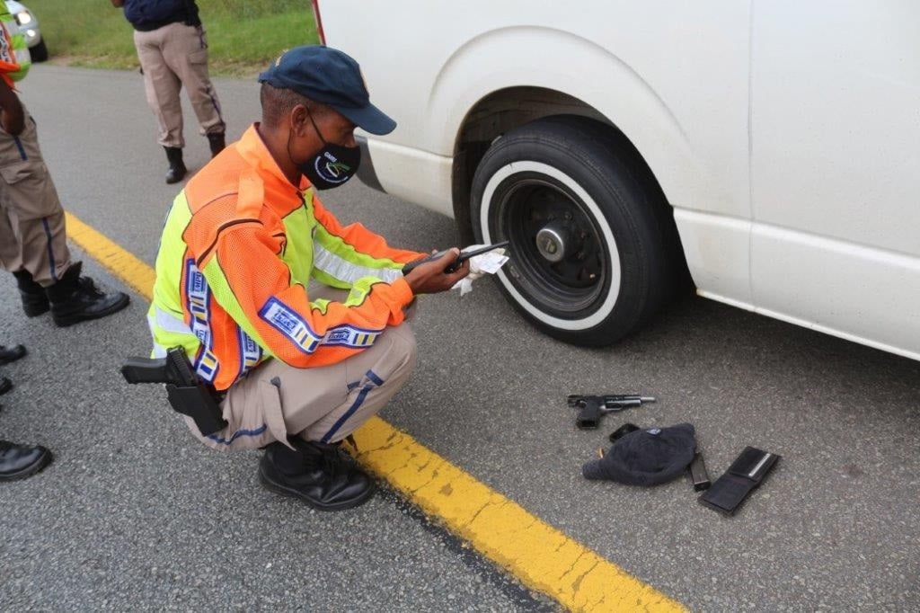 The weapon seized from the taxi driver (Supplied by EMPD)