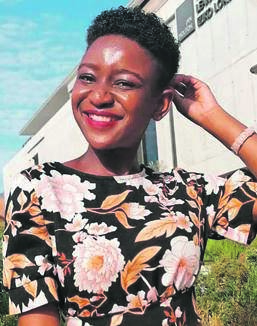 Lindelwa Mahlalela helps matrics apply for university.