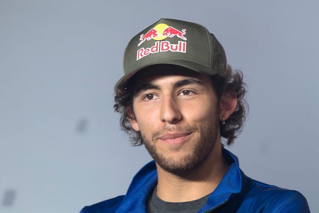 Enea Bastianini of Italy and Esponsorama Racing smiles during the Pre-Event Press Conference during the MotoGP of Emilia Romagna - Previews at Misano World Circuit on October 21, 2021 in Misano Adriatico, Italy. 