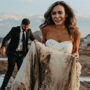 PHOTOS | Oops! Groom accidently drops bride in mud during wedding photo shoot