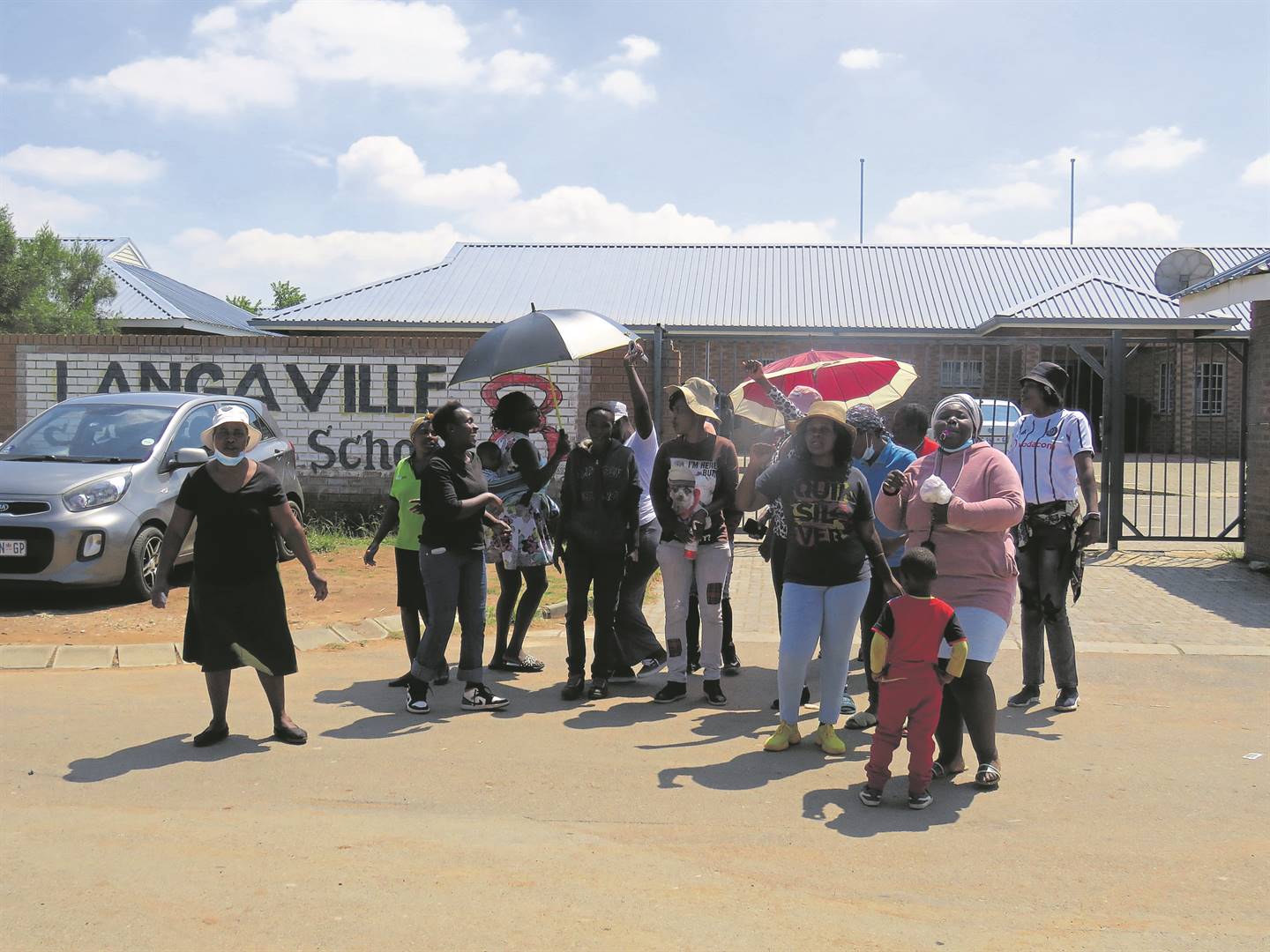 Parents at Langaville Secondary School demanded they be given permission to perform rituals and pray to chase evil spirits out of the school. Photo by Ntebatse Masipa