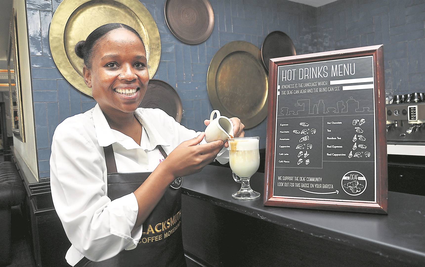 Phumzile Mazibuko, who works at the Anew Hilton Hotel in Pietermaritzburg.