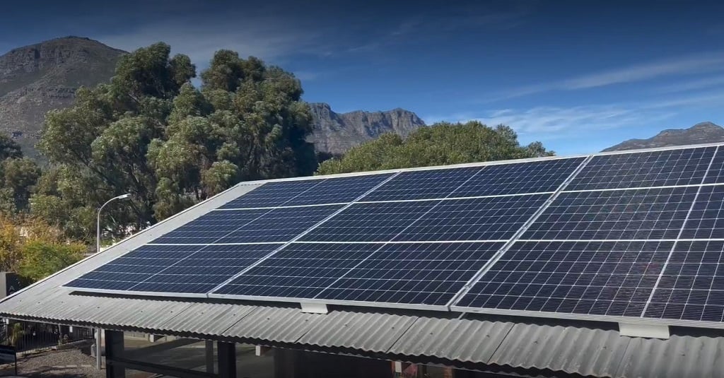 Solar PV installation at Hout Bay Gallery.