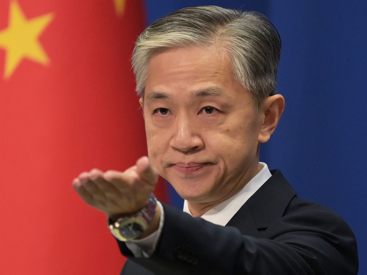 Chinese Foreign Ministry spokesman Wang Wenbin. GREG BAKER/AFP via Getty Images