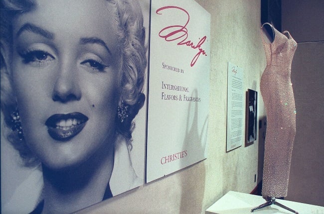Marilyn's bedazzled gown on display at Christie's 