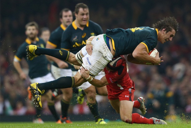 <strong>EBEN ETZEBETH - ONE OF THE BOKS' BETTER PLAYERS</strong><br />